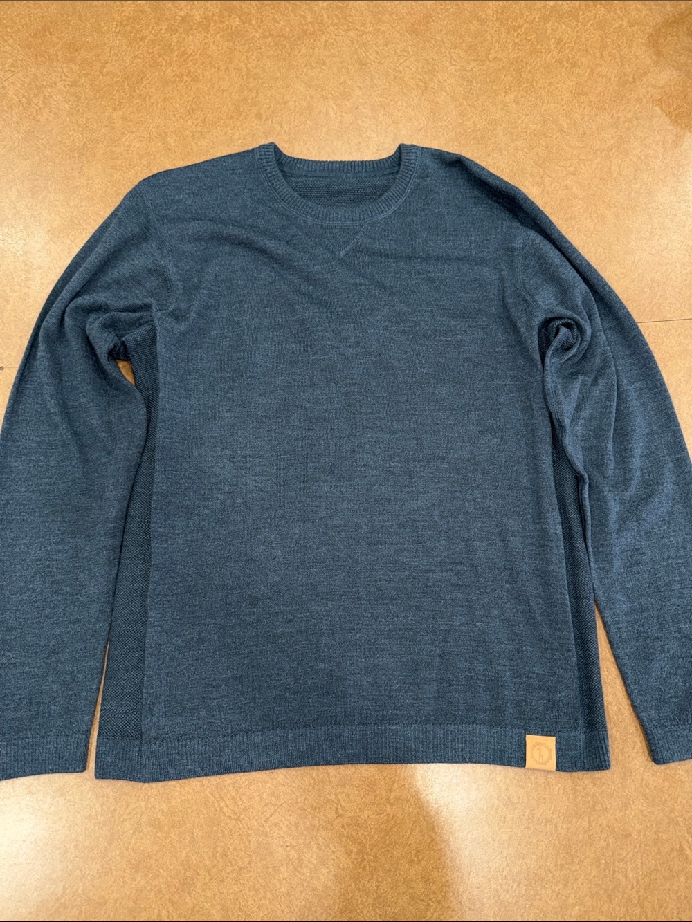 PAKA Royal Alpaca Handmade Men's Crewneck Sweater in Dark Teal • Like NEW • XL
